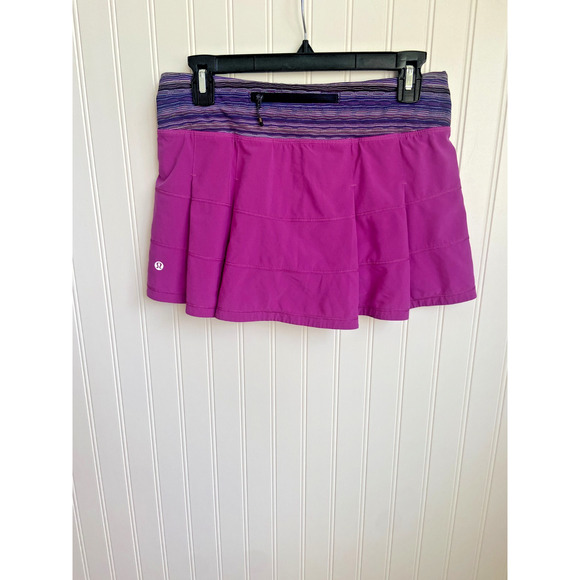 LULULEMON Pace Rival Skort Skirt Womens Size 6 Regular Purple/Fuchsia, Tennis - Picture 6 of 9